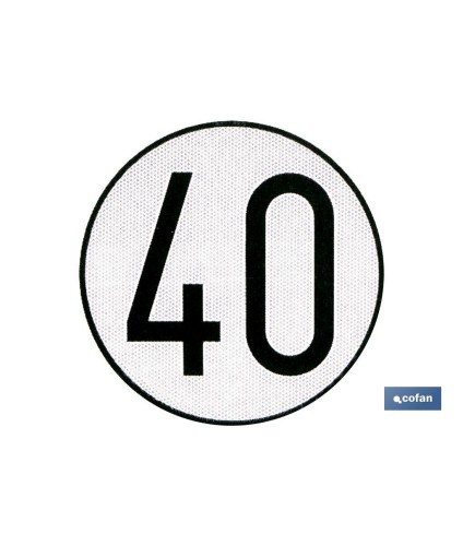 Disco V-4 limitación velocidad (40 km/h)