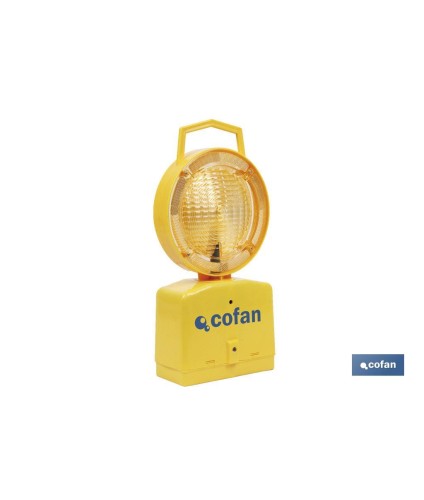 Lámpara Baliza de Señalización en Obras | Incluye Sensor de Oscuridad | Color Amarillo