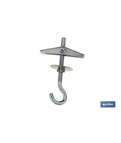 Palomilla con muelle gancho | Métricas Ø 4, 5, 6 y 8 mm | Para hormigón hueco, escayola y cartón yeso