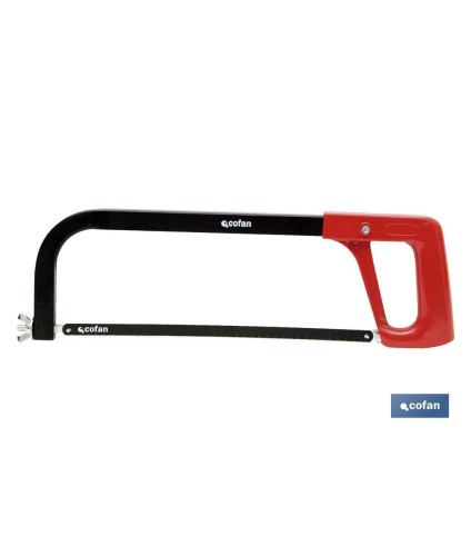 Arco de sierra profesional | Medidas: 300 mm | Fabricado en metal | Hoja de sierra con 24 dientes