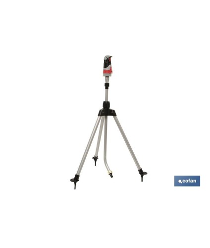 Aspersor 4 posiciones | Con trípode telescópico | Adecuado para el riego de jardines y césped
