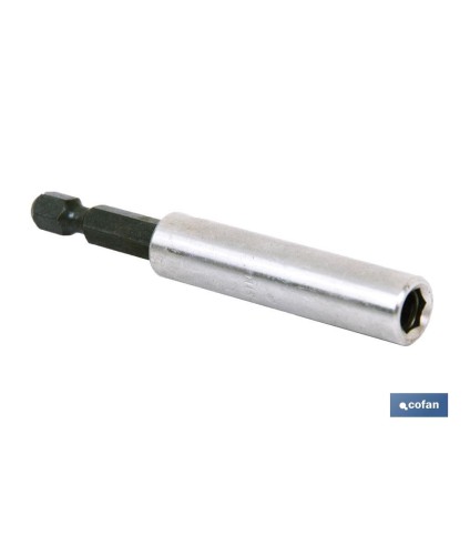 Adaptador porta puntas Imantado | Medidas 1/4 x 75 x 11 mm  | Cambio de puntas imantado
