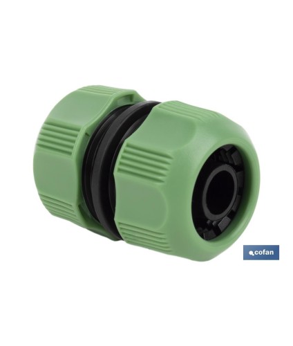 Racor reparador de mangueras de riego | Dos Medidas Disponibles | Fabricado en ABS