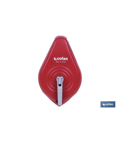 Plomada trazadora | Push system | Dos medidas disponibles: 15 y 30 m | Fabricada en ABS