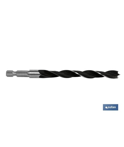 Broca para madera mango hex. 1/4”