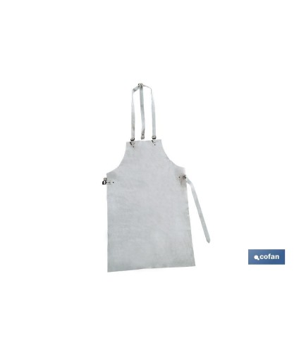 Delantal para Soldador | Fabricado en Piel de Serraje | Medidas 90 x 55 cm | Delantal Protector para Soldar