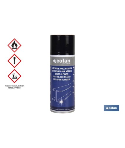 Limpiador de acero inoxidable 400 ml | Limpiador de todo tipo de metales | Propiedades antioxidantes y antipolvo
