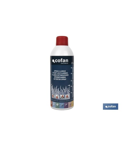 Apagallamas en spray 300 ml | Mini extintor casero | Aerosol contra incendios doméstico