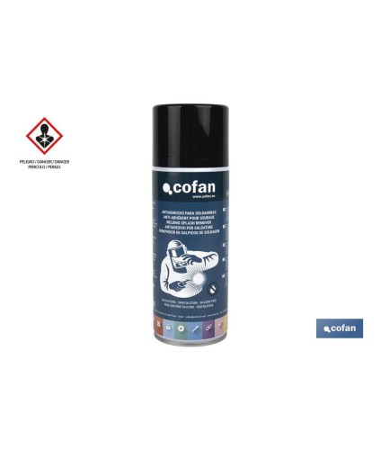Antiadhesivo para soldaduras 400 ml | Para prevenir que las chispas manchen el material a soldar | Protector antisalpicadura