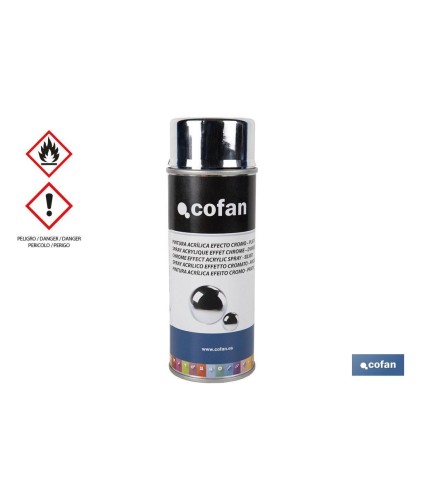 Pintura en Spray Efecto Cromo | Oro o Plata | Envase de 400 ml | Pintura en Aerosol