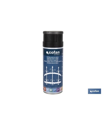 Pintura en Spray | Efecto forja | Color Negro o Gris | Envase de 400 ml