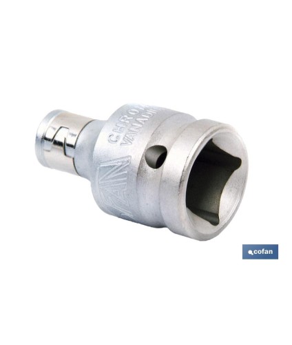 Adaptador de carraca para puntas 1/4 | Fabricado en acero al cromo vanadio | Medidas del adaptador de 1/4