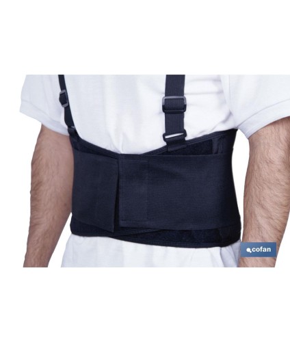 Faja Lumbar de Trabajo | Incluye 2 tirantes cruzados | Varias Tallas Disponibles