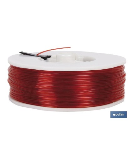 Hilo de Sedal Monofilamento de Nylon 100% Rojo