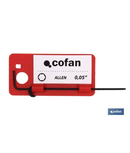Llaves hexagonales tipo Allen con punta de bola | Llaves de acero cromo vanadio en pulgadas de 0,05 a 3/8