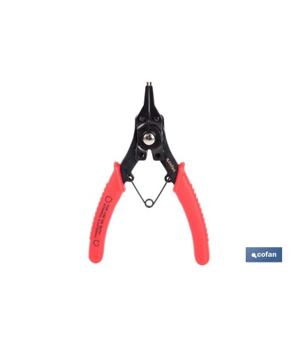 Alicates circulares intercambiables | Incluye 4 puntas multifuncionales diferentes | Longitud de los alicates: 256 mm