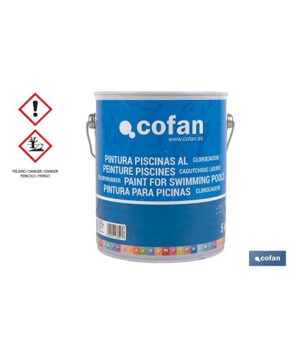 Pintura Piscinas Clorocaucho | Color Azul y Azul Oscuro | Capacidad 5 Kg