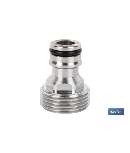 Adaptador de latón de rosca macho | Diferentes medidas | Apto para manguera | Ideal para jardinería