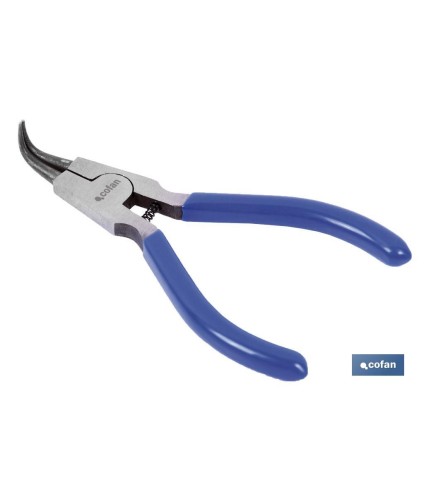 Alicates para arandelas con circlip exterior curvo | Fabricados en acero de alta calidad | Medidas de los alicates: 225 mm
