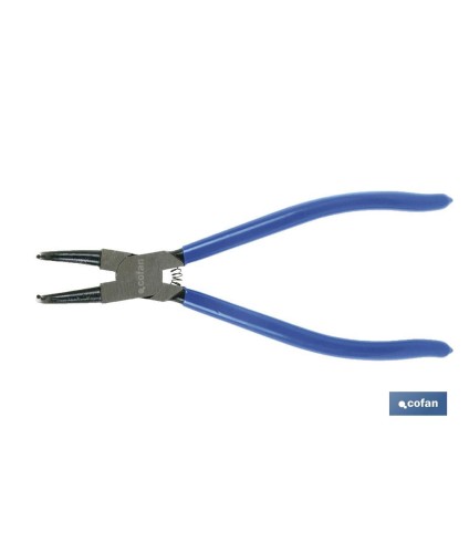 Alicates para arandelas con circlip interior curvo | Fabricados en acero de alta calidad | Medidas de los alicates: 225 mm