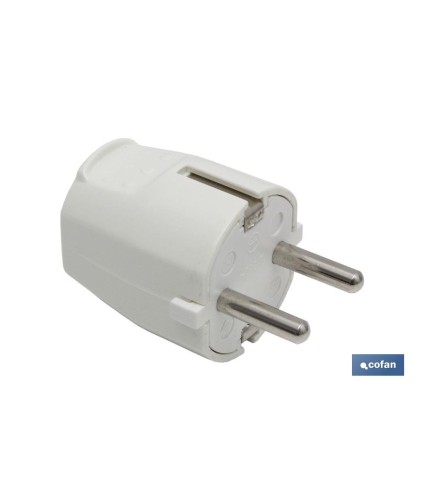 Clavija Bipolar Schuko | 16 A - 250 V | Color Blanco