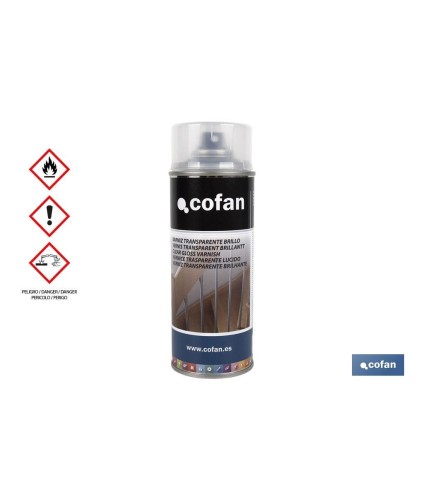 Barniz en Spray | Brillo o Mate | Envase 400 ml | Transparente