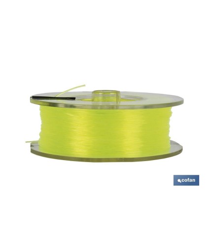 Hilo de Sedal Monofilamento de Nylon 100% Amarillo