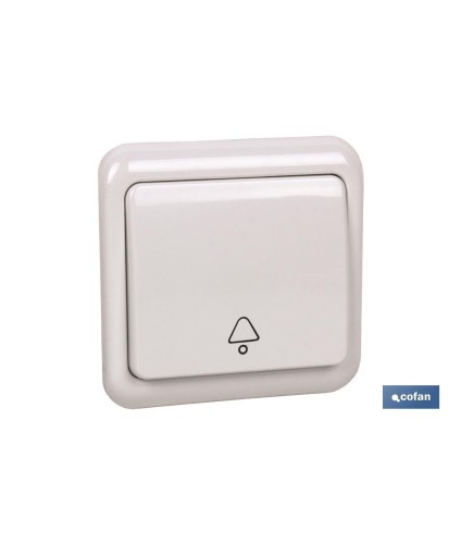 Pulsador de empotrar | Modelo Pacific | 10 A - 250 V | Color blanco