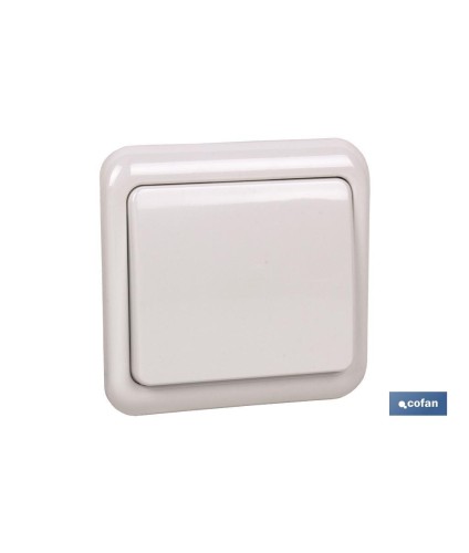 Conmutador de cruzamiento de empotrar | Modelo Pacific | 10 A - 250 V |Color blanco