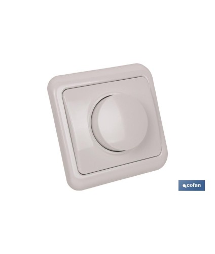 Regulador de luz de empotrar | Modelo Pacific | 16 A - 250 V - 500 W | Color blanco