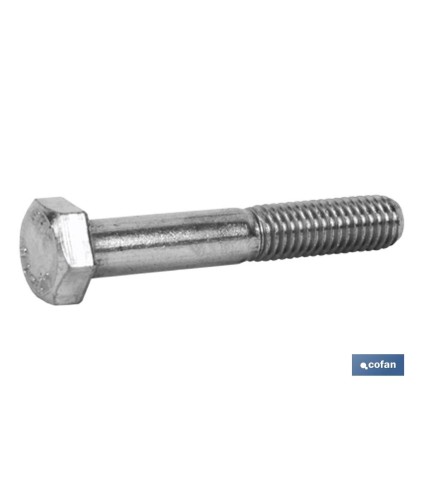 Tornillo hexagonal Din 931 | Rosca parcial | Calidad 10.9 zincado