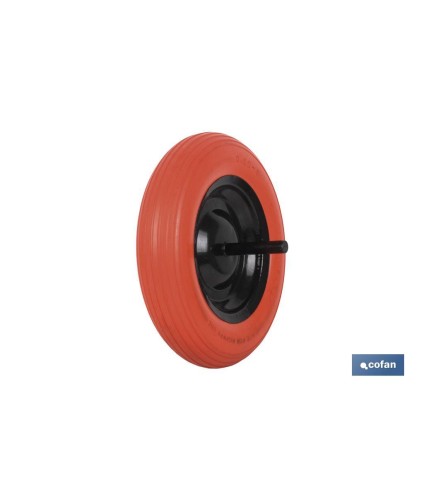 Rueda impinchable de obra | Con varillas Ø 20 mm | Para pesos de 120 kg