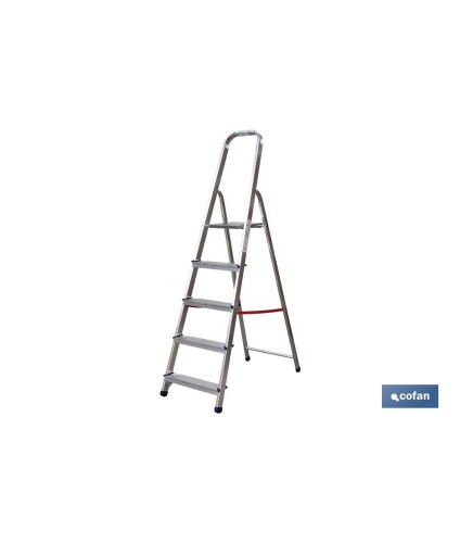 Escalera de aluminio doméstica desde 2 hasta 8 peldaños | Alturas desde 0,41 hasta 2,41 metros | Normativa EN 131