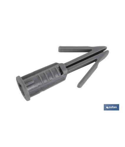 Taco flecha para placas de yeso | Medidas de Ø 6 x 10 mm y  Ø 6 x 17 mm