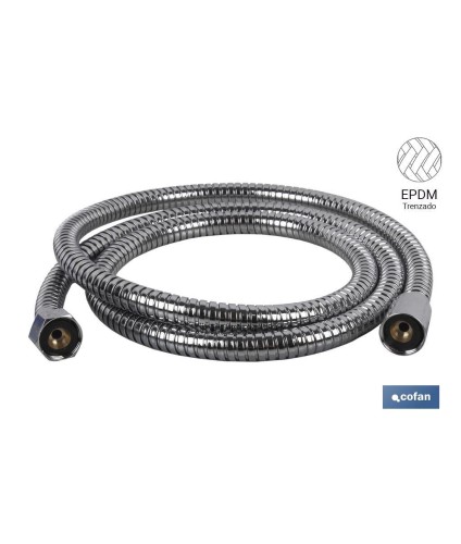 Flexo de Ducha | Inoxidable | Extensible | Longitud 1,5 | Rosca 1/2 Universal | Racores de Latón