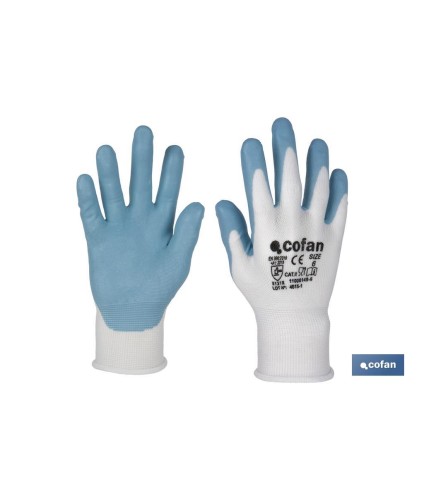 Guantes impregnados para uso alimentario | Sin costuras | Comodidad y seguridad | Con recubrimiento de nitrilo