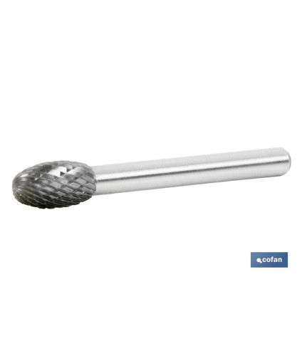 Fresas Rotativas Metal Duro Dentado Cruzado Punta Forma Gota Oval