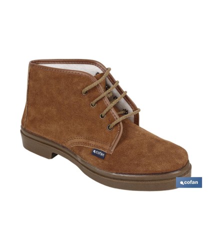 Bota de Serraje | Con Cordones | Modelo Delta | Bota de Trabajo | Suelo de Caucho