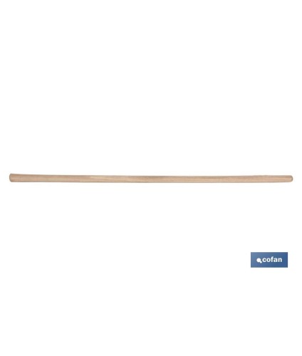 Mango de madera para azadas y azadón | Mango ligero y agradable al tacto | Longitud del mango de 1200 mm con 44 mm de diámetro