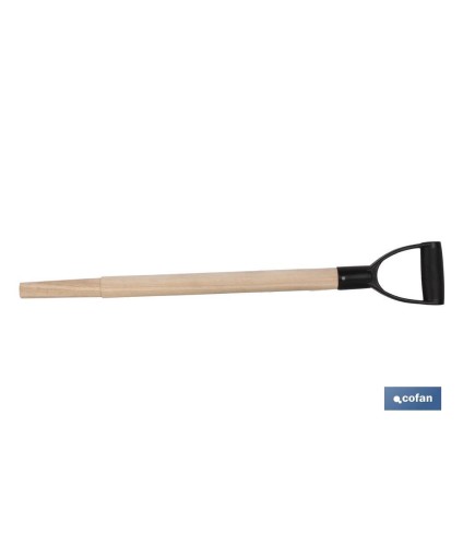 Mango de madera para pala | Mango ligero y agradable al tacto | Medida del mango: 55 cm