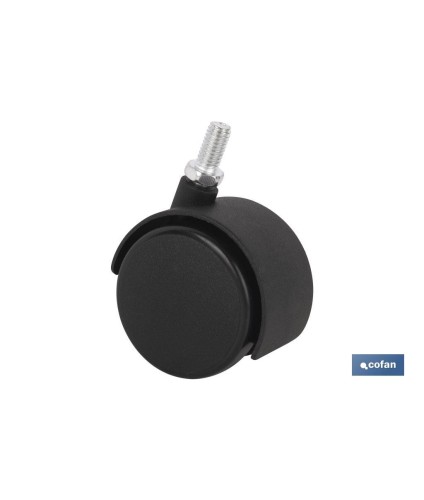 Rueda de nailon con tornillo | Diámetros desde 30 mm hasta 50 mm | Para pesos desde 15 kg hasta 25 kg