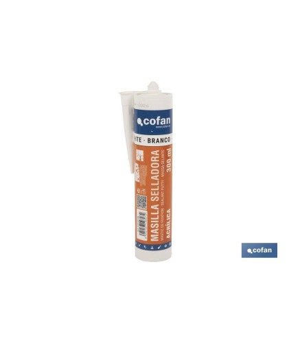 Masilla Selladora Acrílica | Colores: Gris y Blanco | Envase de 300 ml