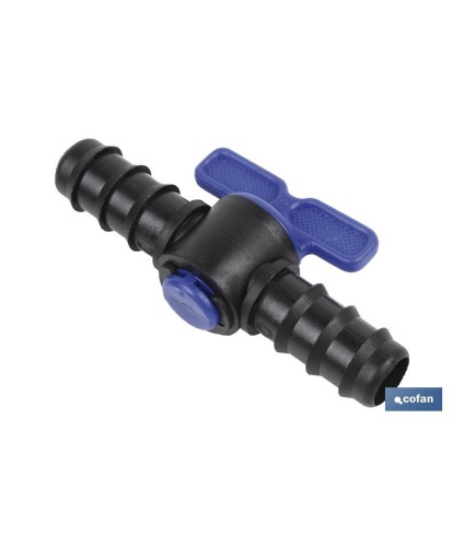 Válvula de riego en color negro | Apto para manguera y nebulizador