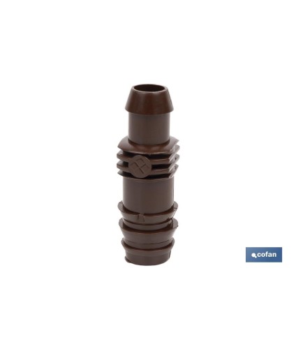 Toma inicial para sistema de riego y aspersión | 16 mm de diámetro | Conexión sencilla | Ideal para agricultura y jardinería