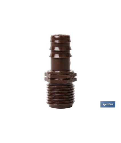 Conector de enlace mixto para riego por goteo o aspersión de rosca 3/4\\\"\\\" | Imprescindible para instalación de riego por g