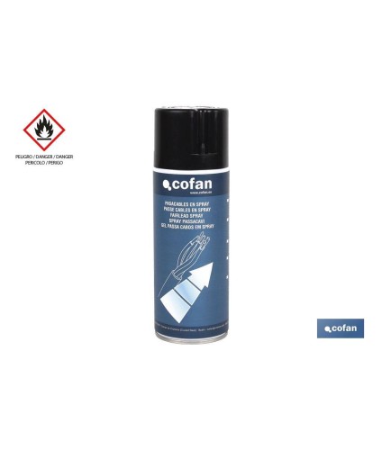 Spray Lubricante de cables eléctricos 400 ml | Protector en spray | Reduce la fricción entre los cables