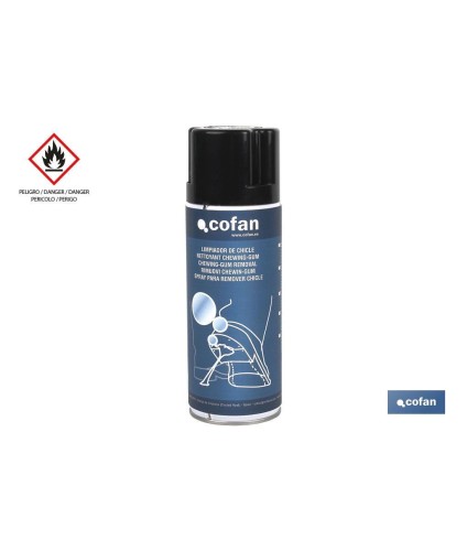 Limpiador de chicle en spray 500 ml | Limpia y permite retirar | Aplicado mediante aerosol