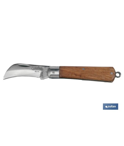 Navaja con forma pico de loro | Hoja de Acero Inoxidable | Longitud total 193 mm