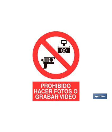 Prohibido fotos y video