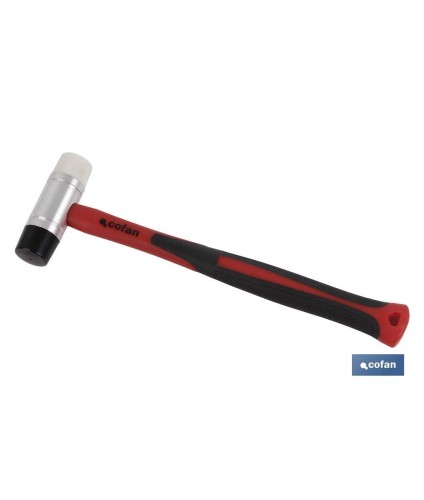 Martillo nylon/poliuretano | Mango fabricado en fibra de vidrio | Varios diámetros